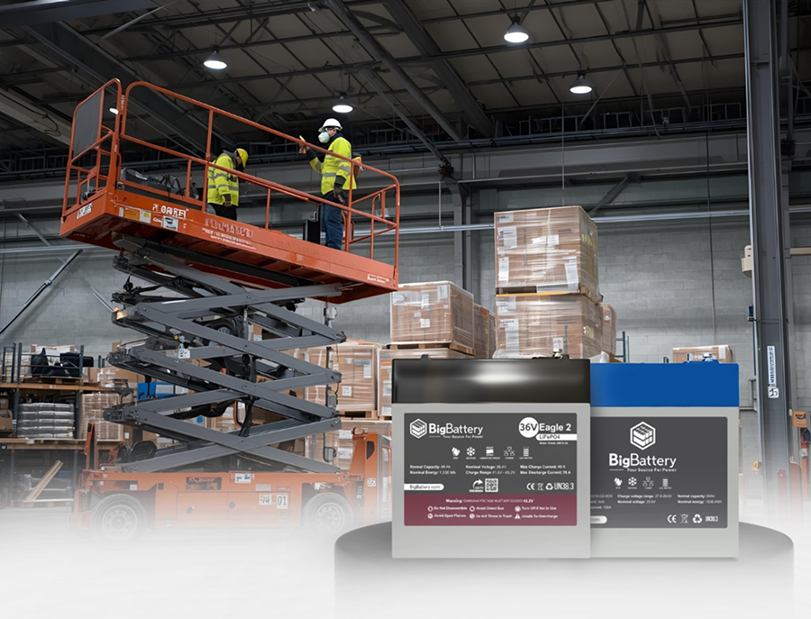 Upgrade Your 24V & 36V Equipment To Our Eagle2 LiFePO4 Batteries