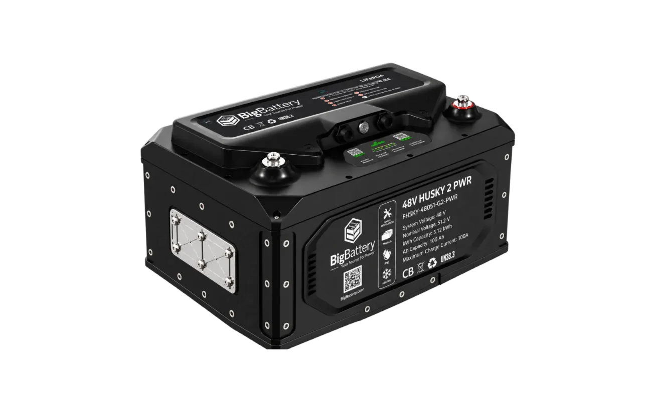 48V HUSKY 2 PWR | 5.12kWh LiFePO4 - High Power | Golf Cart | UTV | Industrial Battery