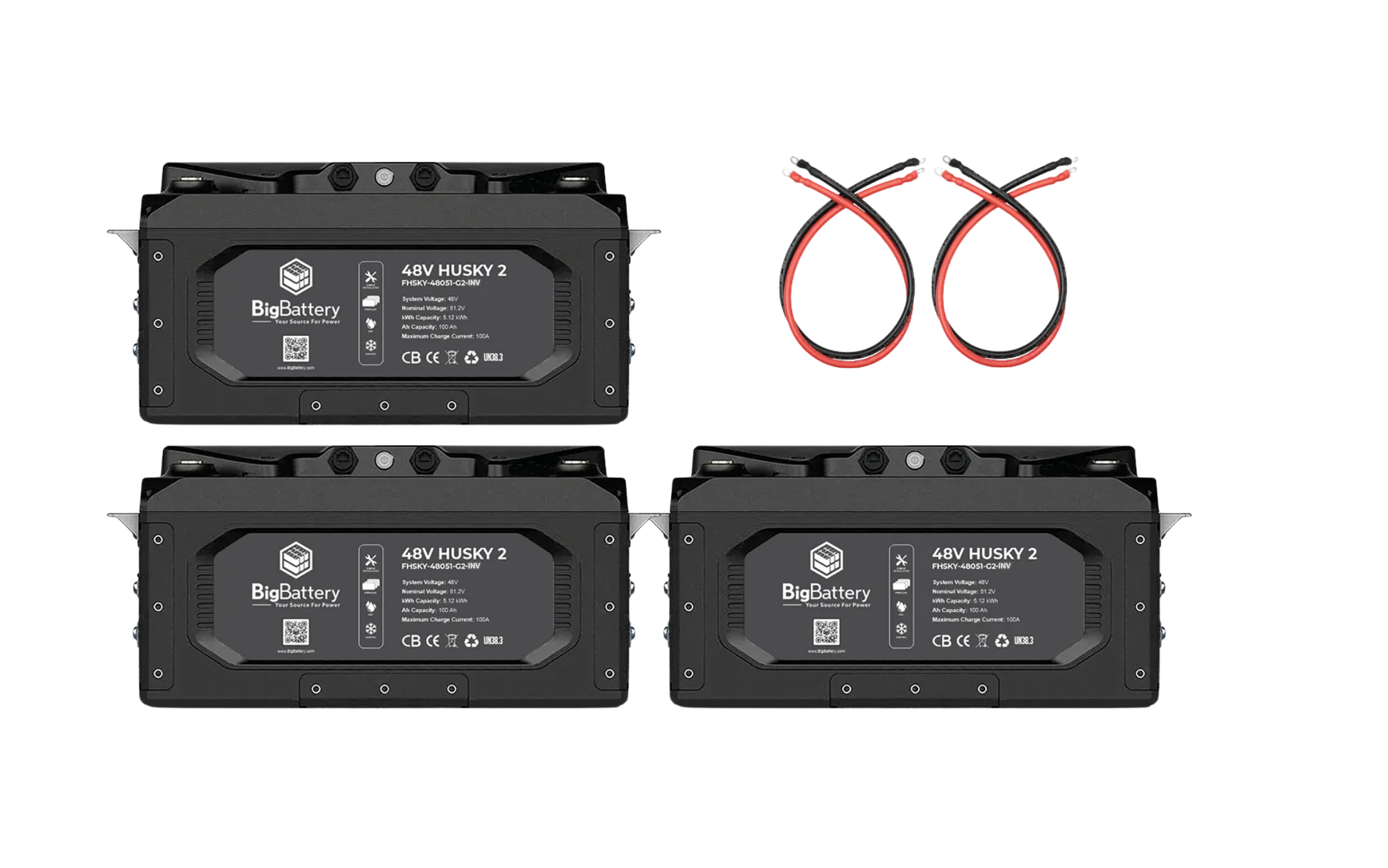 BigBattery 48V HUSKY 2 INV KIT Lithium Battery 5.12kWh 100Ah