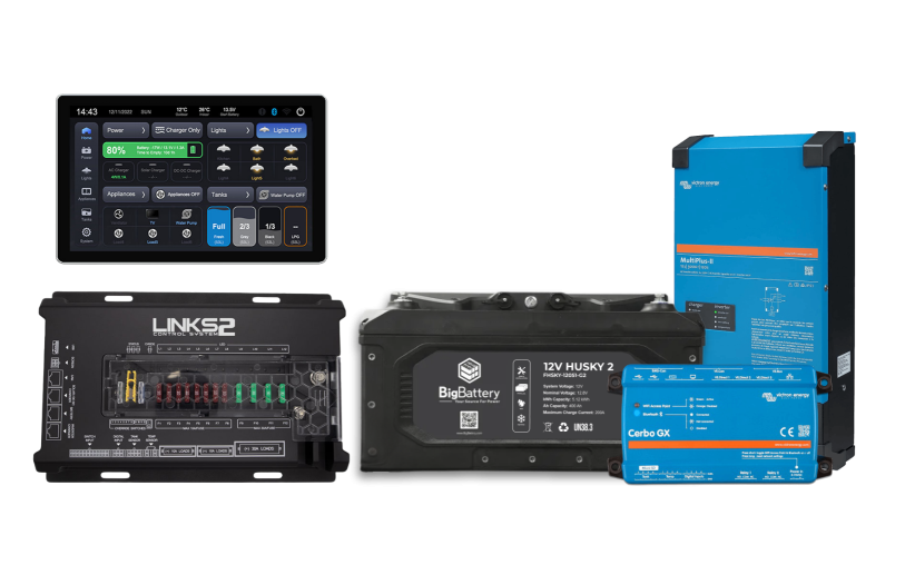 12V 400Ah RV HUSKY2-Victron-LINKS2 Control System
