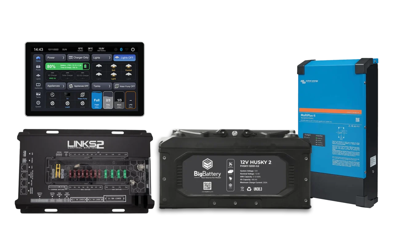 12V 400Ah RV HUSKY2-Victron-LINKS2 Control System