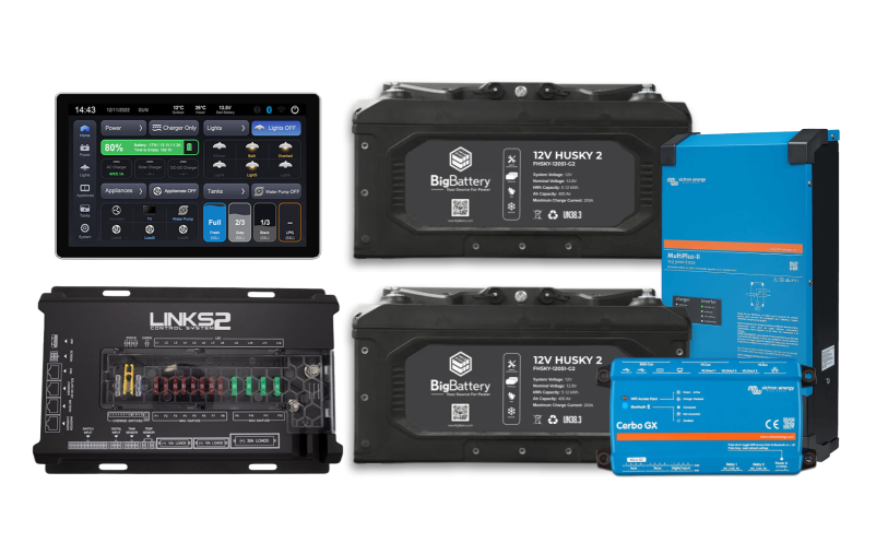 12V 800Ah RV HUSKY2-Victron-LINKS2 Control System