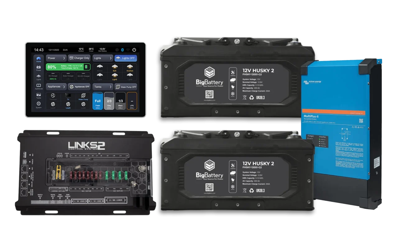 12V 800Ah RV HUSKY2-Victron-LINKS2 Control System