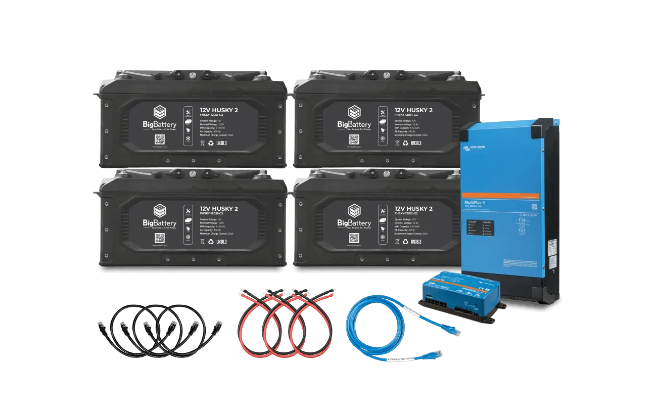 12V HUSKY2 INV KIT + 12V Victron MultiPlus-II 3000W Inverter/Charger