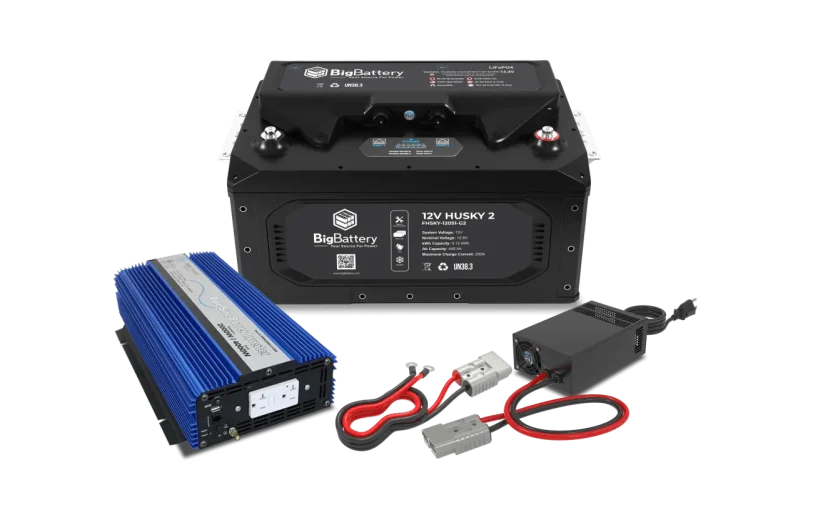 12V 1x HUSKY2 INV Kit & AIMS Inverter with Charger