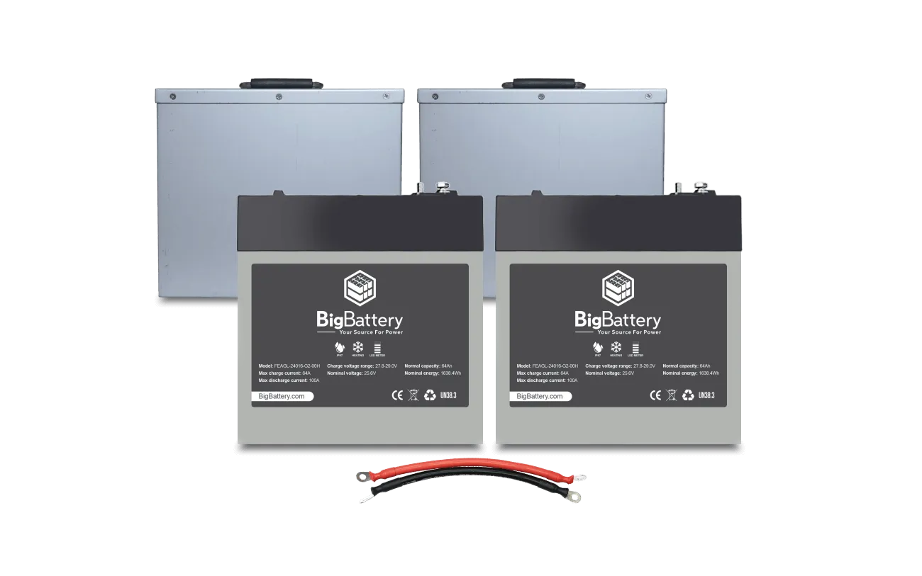 24V 2× EAGLE 2 Scissor Lift Kit (No Comm - 3.26kWh)