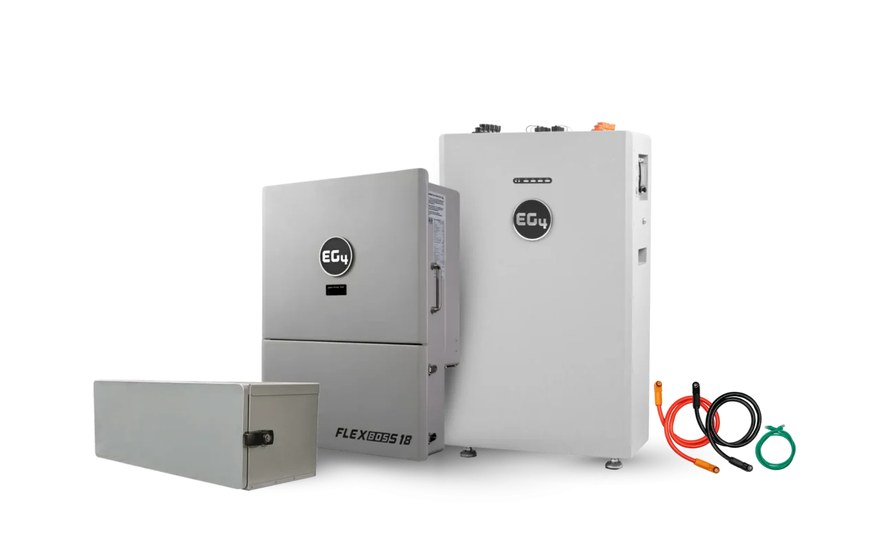 EG4 WallMount 314Ah All-Weather Battery + FLEXBOSS18 | UL9540 | Grid-Tied Home Solar System