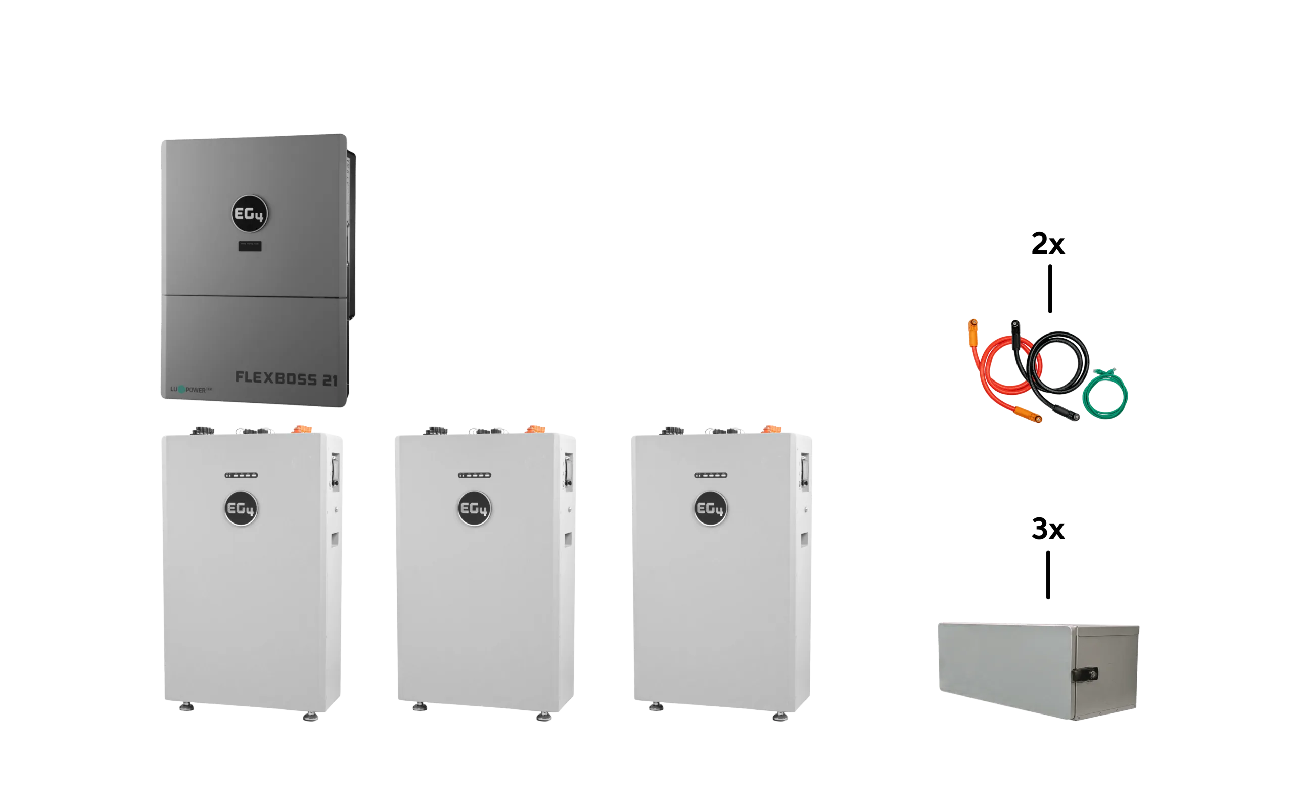 EG4 WallMount 314Ah All-Weather Battery + FLEXBOSS21