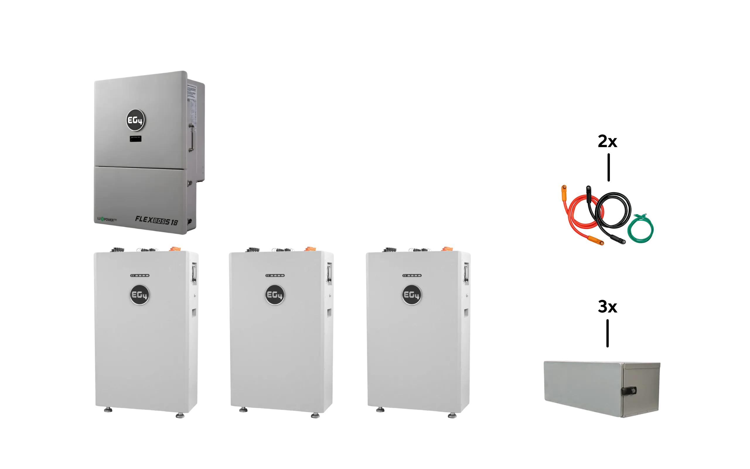 EG4 WallMount 314Ah All-Weather Battery + FLEXBOSS18