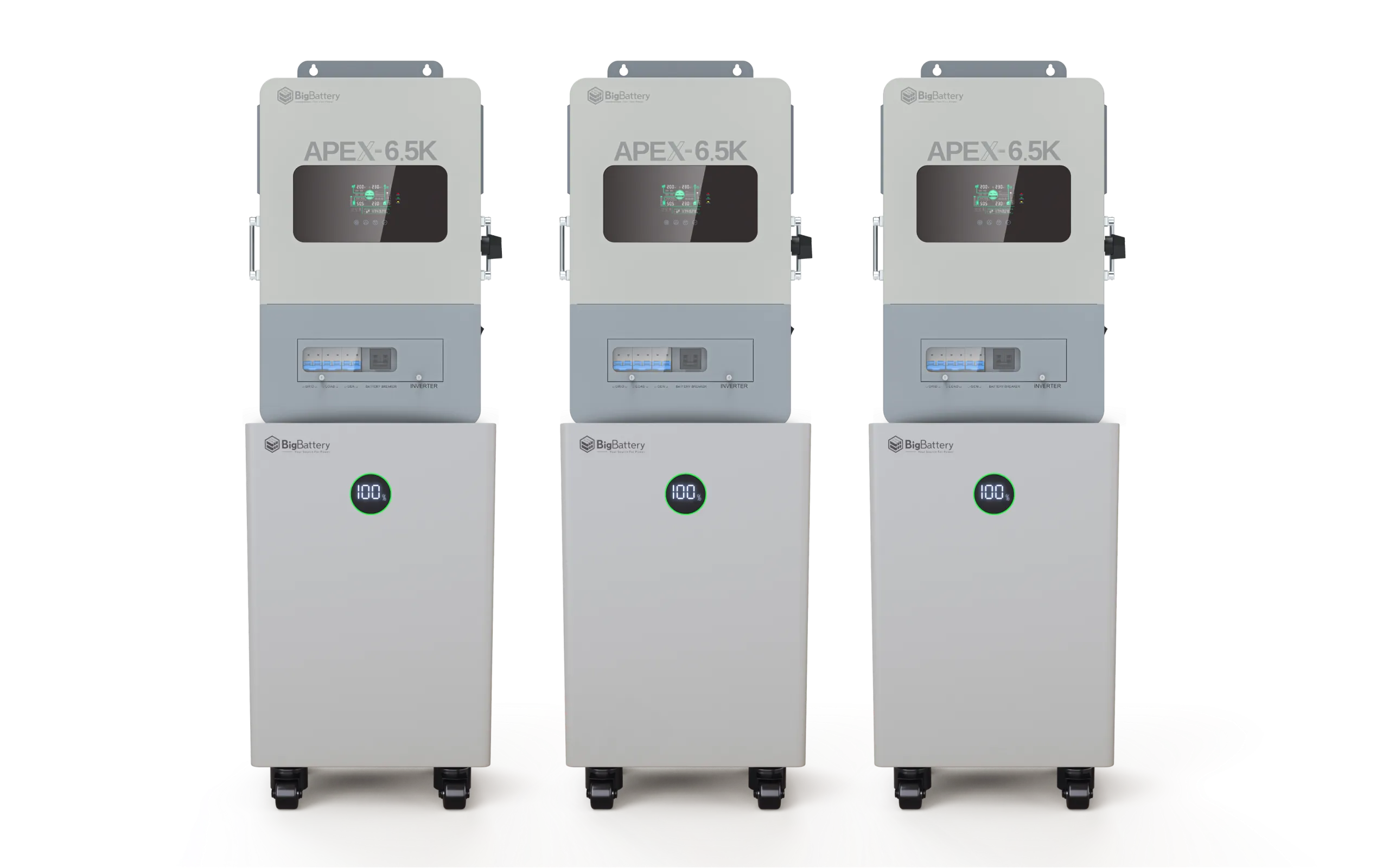 BigBattery 48V NEXUS 14.3kWH Battery + APEX-6.5K Inverter ESS