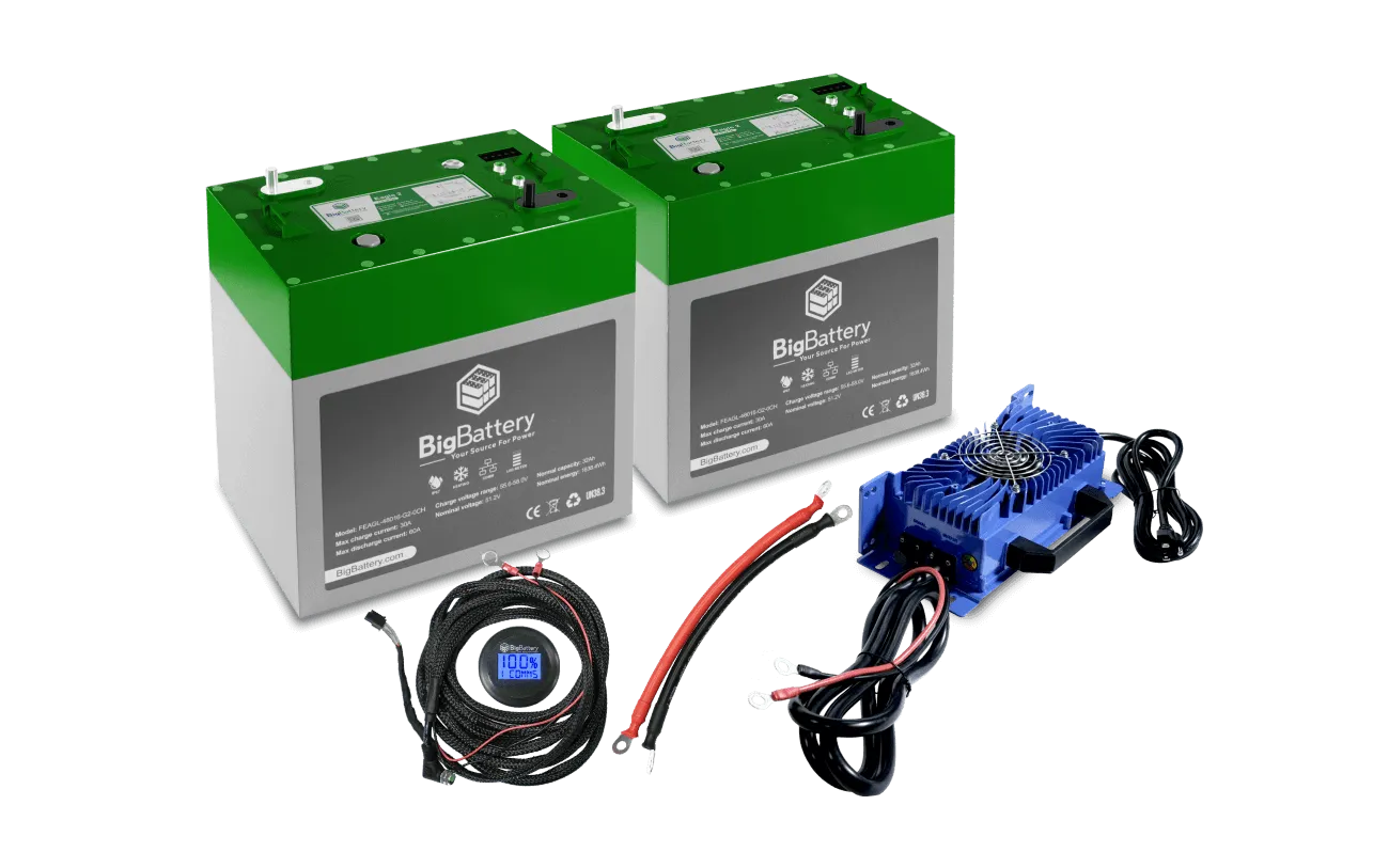 BigBattery 48V 2x Eagle 2 Golf Cart Kit