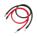 2AWG (Black and Red) 3FT Ring to Ring Terminal Cable