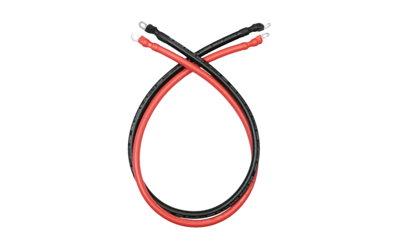 4AWG (Black and Red) 21 inches Ring to Ring Terminal Cable