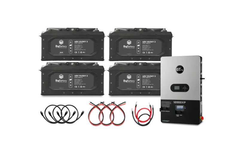 48V 4X HUSKY 2 INV - EG4 12K OFF-GRID INVERTER KIT