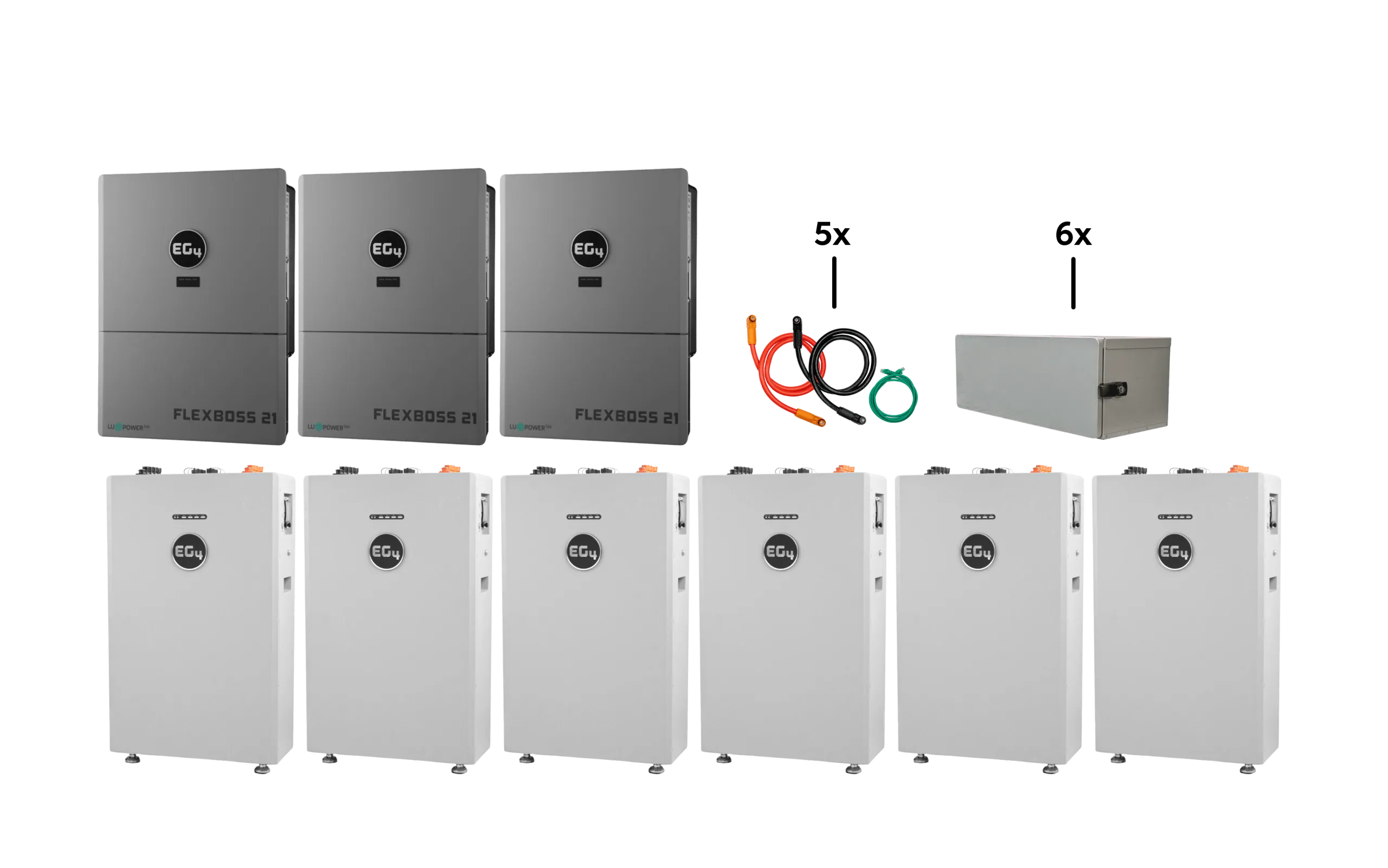 EG4 WallMount 314Ah All-Weather Battery + FLEXBOSS21