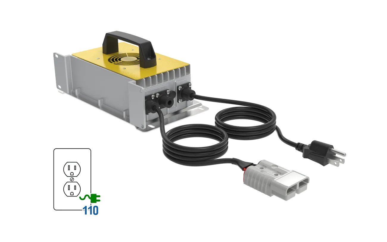 72V 110V AC 13A IP65 Weatherproof Lithium Charger (87.6V DC)