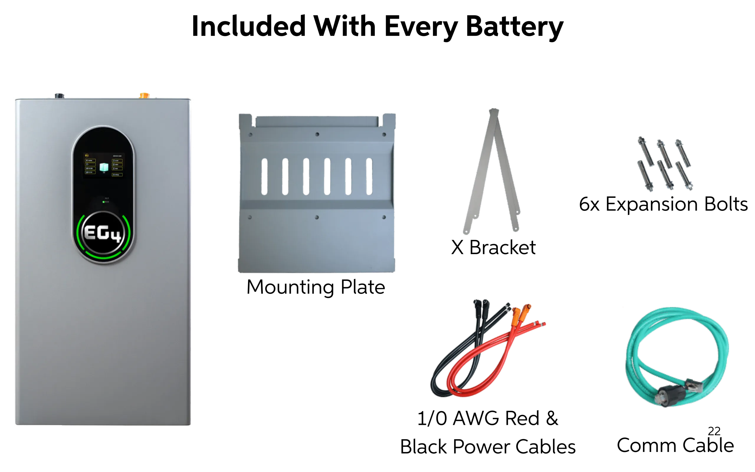 EG4 Wallmount 280Ah Indoor Battery & 18kPV Hybrid Inverter (ESS) | 14.3–42.9kWh | UL9540 | Grid-Tied Home Solar System (18kW PV) - Image 2