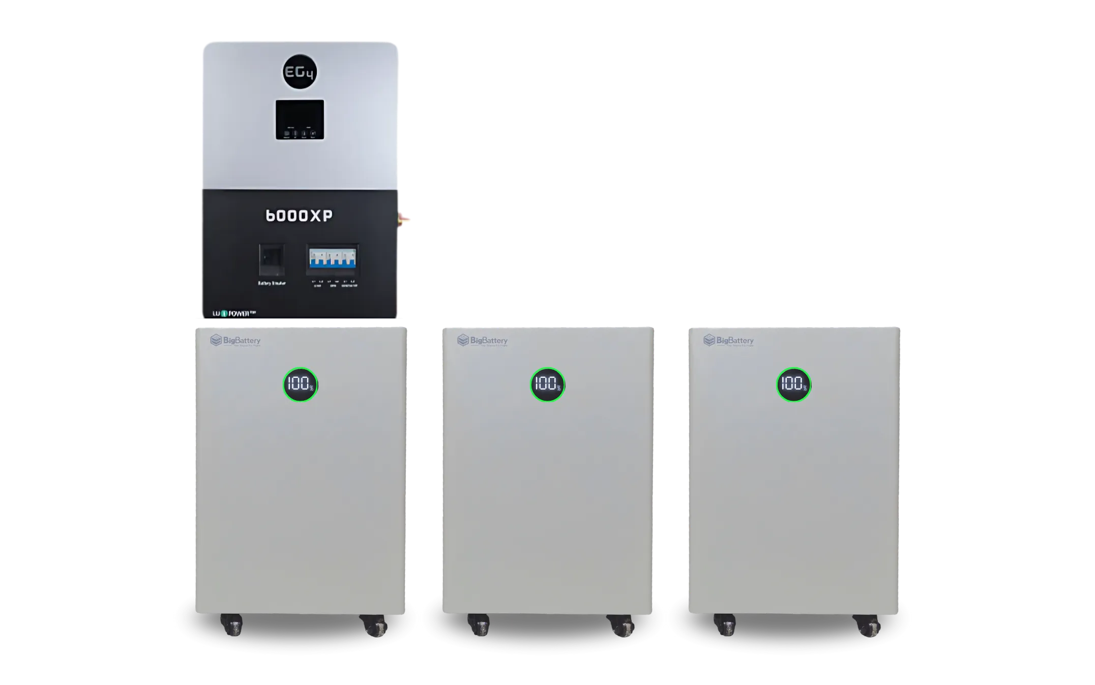 BigBattery 48V NEXUS 14.3kWH Battery + EG4 6000XP Inverter ESS
