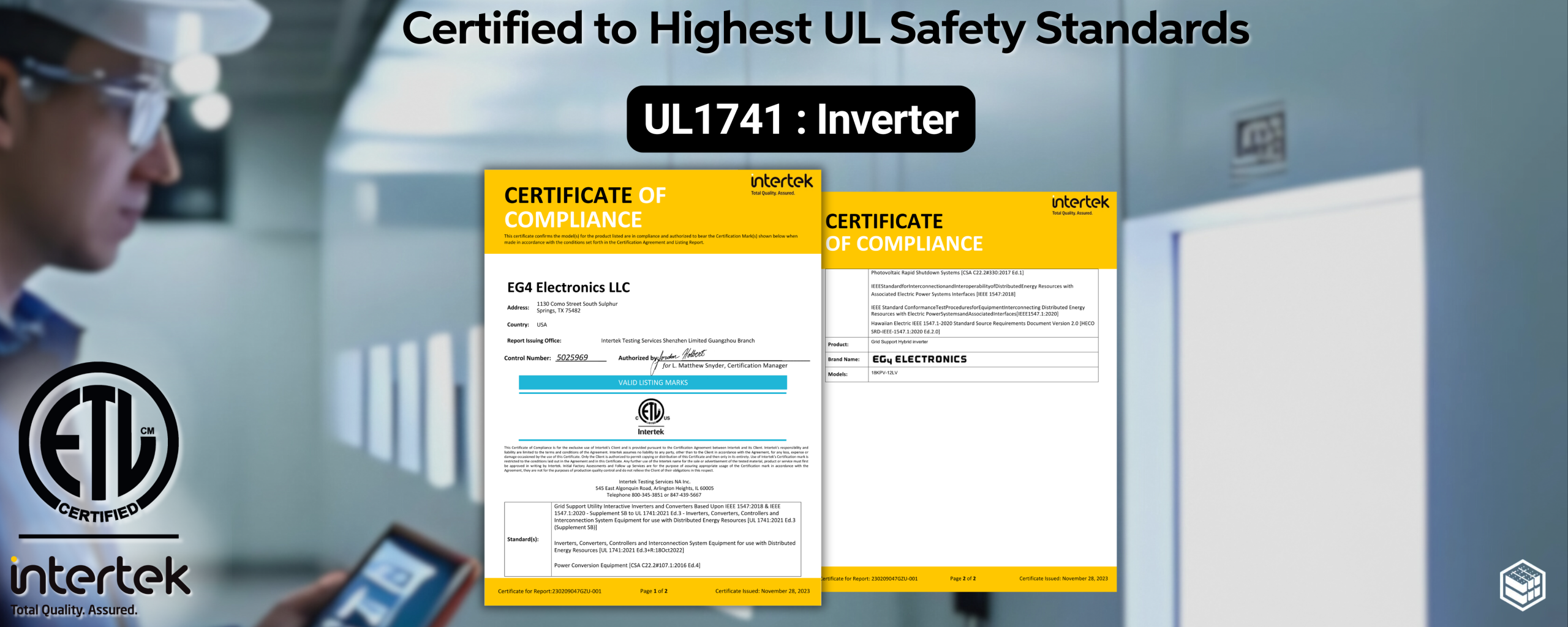 UL Certified 