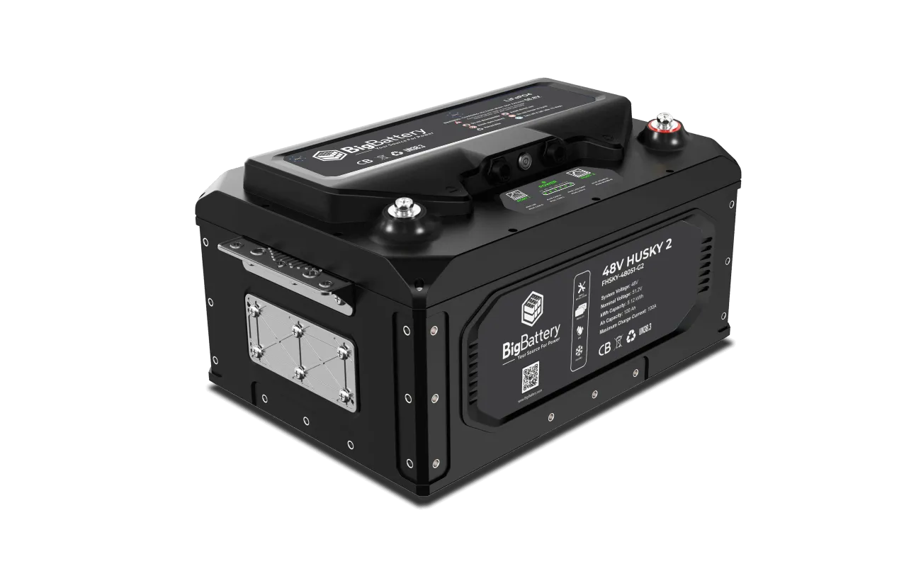 48V HUSKY 2 PWR | 5.12kWh LiFePO4 - High Power | Golf Cart | UTV | Industrial Battery