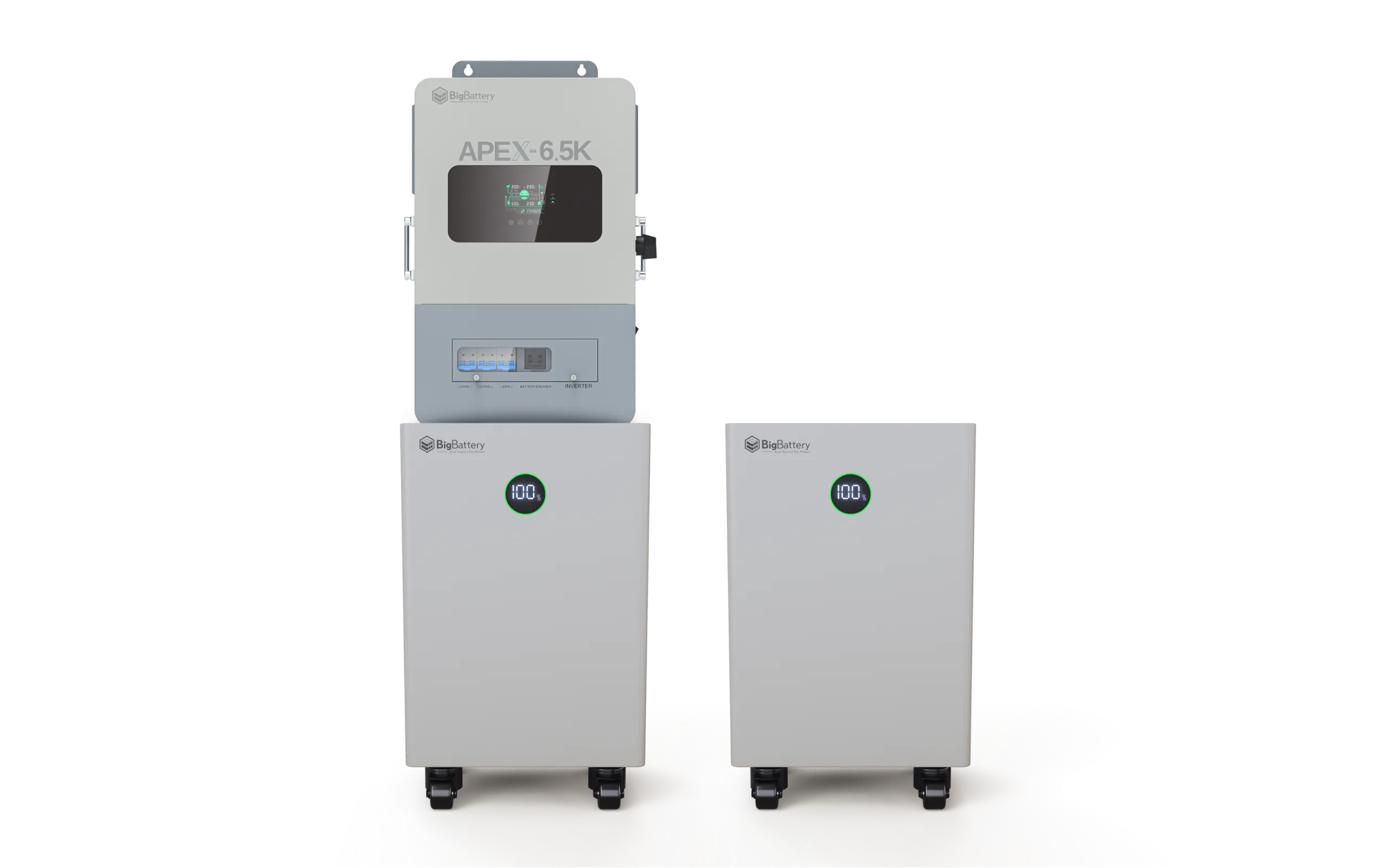 BigBattery 48V NEXUS 14.3kWH Battery + APEX-6.5K Inverter ESS