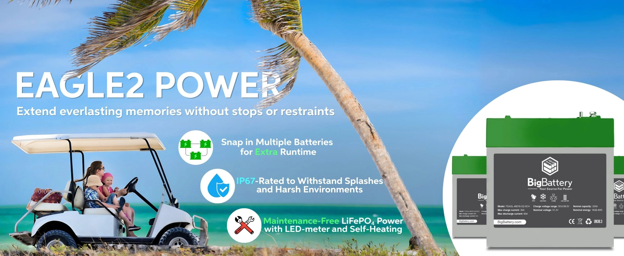 Eagle Power IP67 Rated to withstand Harsh Enviorments