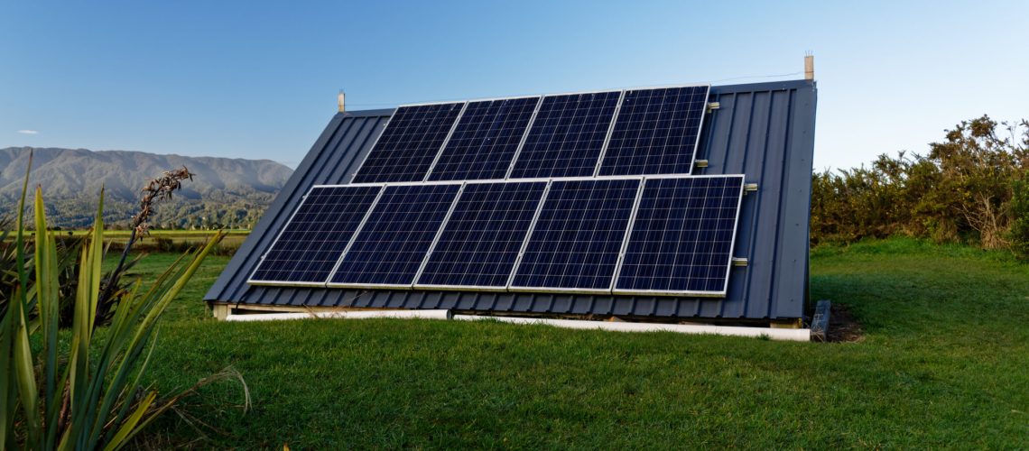 Solar panels for an off grid system