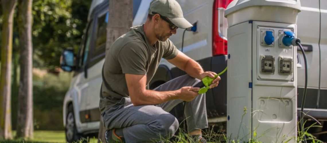 Camper Van Electric Plug to RV